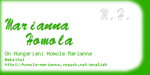 marianna homola business card